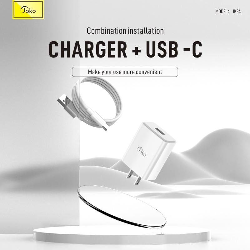 JOKO Mini Fast Charger Adapter + Cable Model: JK84