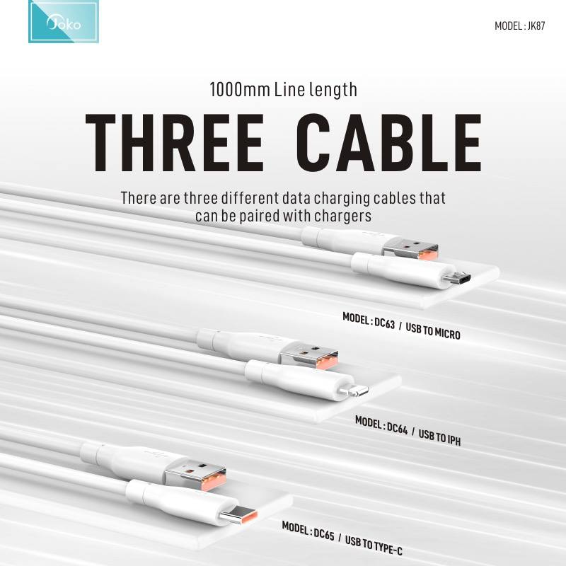 Joko Fast Charge Adapter Model JK87 30W + Cable DC63 DC64 DC65