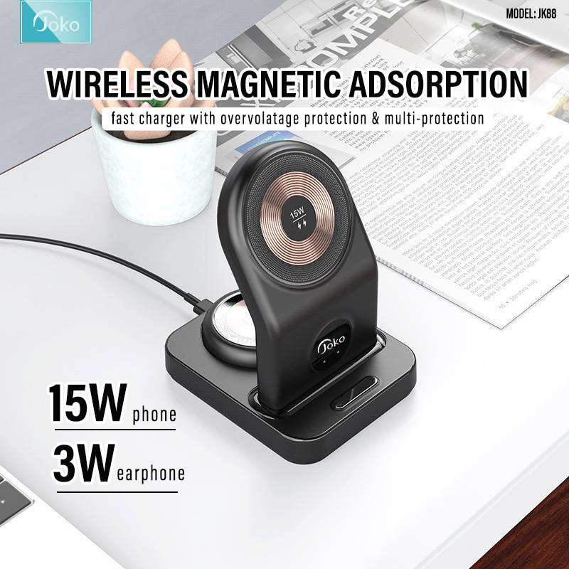 JOKO 3 IN 1 WIRELESS CHARGER MODEL JK88