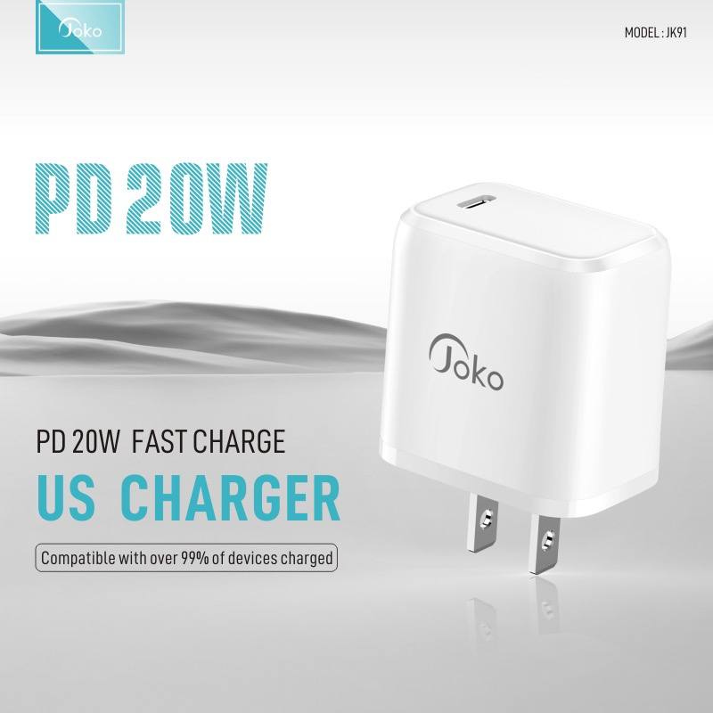 JOKO Set Fast Charge Adapter PD20W Model: JK91