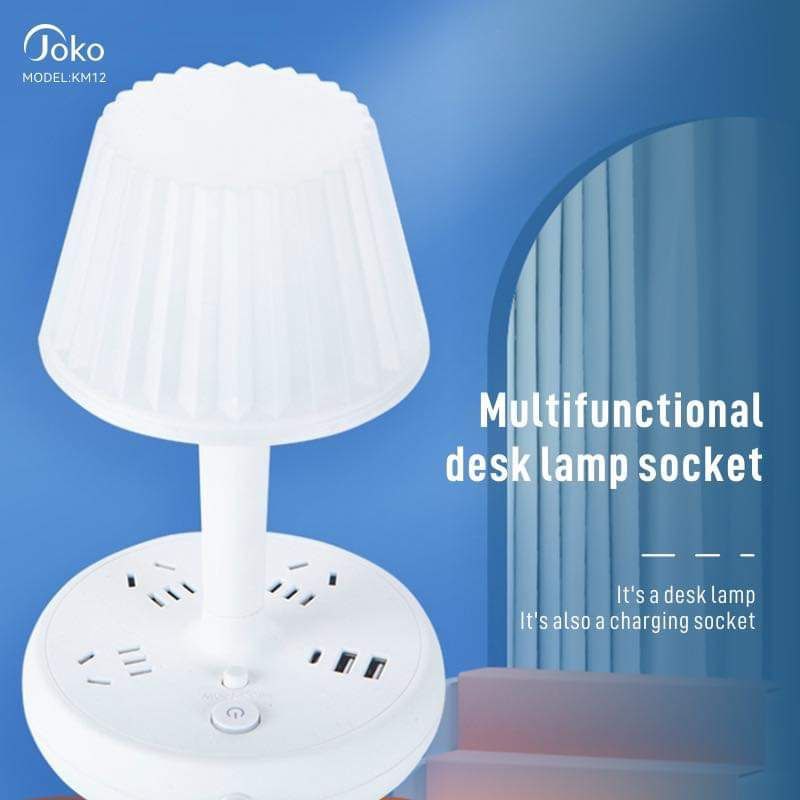 JOKO  Multi-function bedside lamp, bedroom baby feeding LED night light, learning special eye protection desk lamp, sleep light KM-12