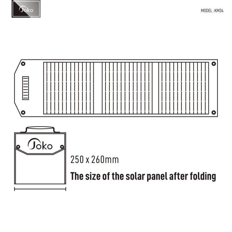 Joko Solar Panel High Power 30W Model KM34