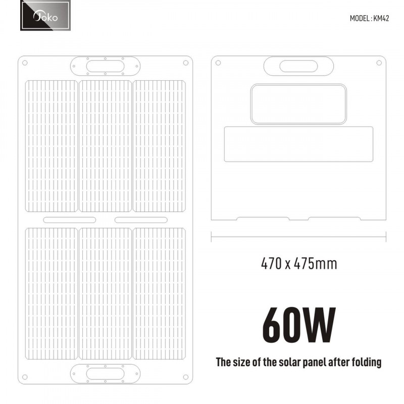 JOKO Solar Panel High Power 60W Model KM42
