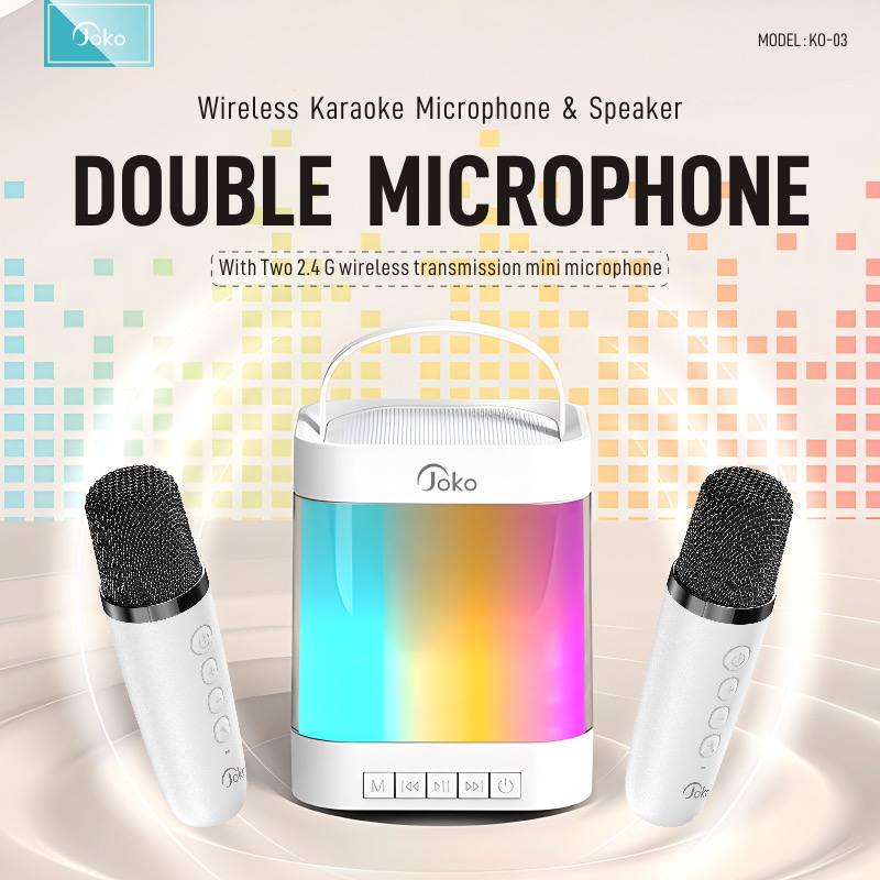 JOKO Wireless karaoke Speaker With 2.4 G wireless transmission mini microphone Model KO-03