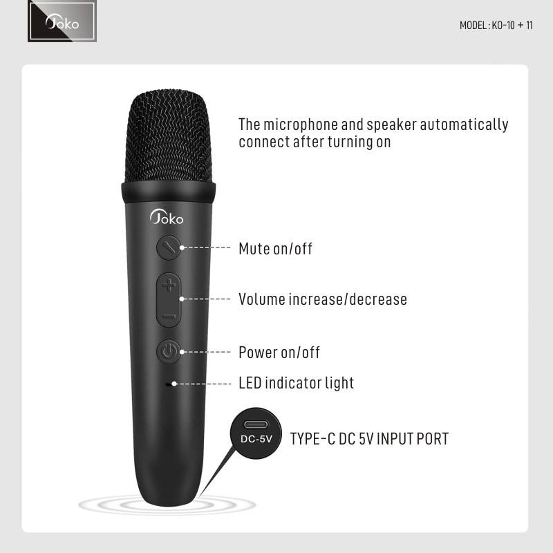 JOKO Karaoke Speaker Model KO10