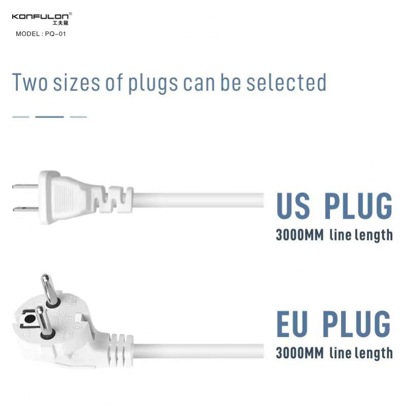 Konfulon Socket plug-in board plug-in board with line porous household multi-functional multi-socket plug multi-purpose converter PQ-01