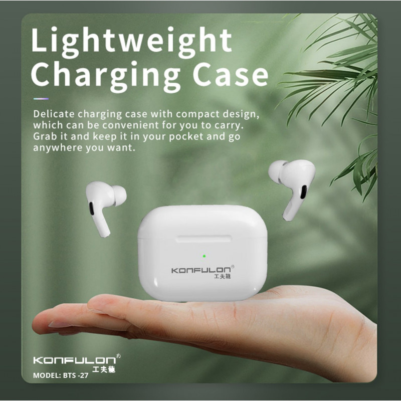 KONFULON BLUETOOTH WIRELESS LONG BATTERY LIFE EARPHONE BTS-27