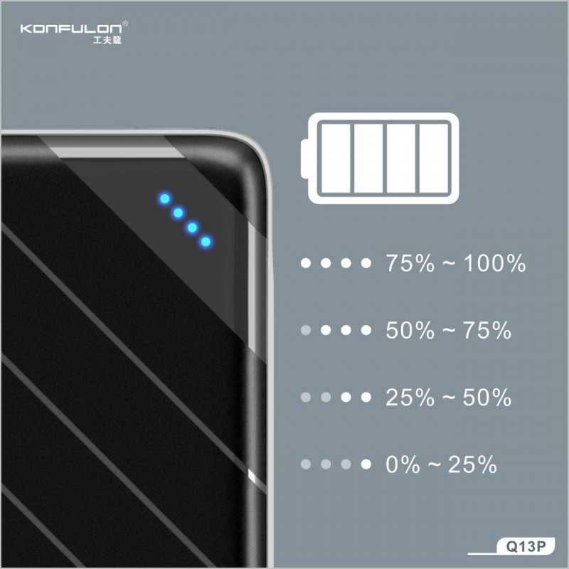 Konfulon Power bank 20000mAh Model Q13P