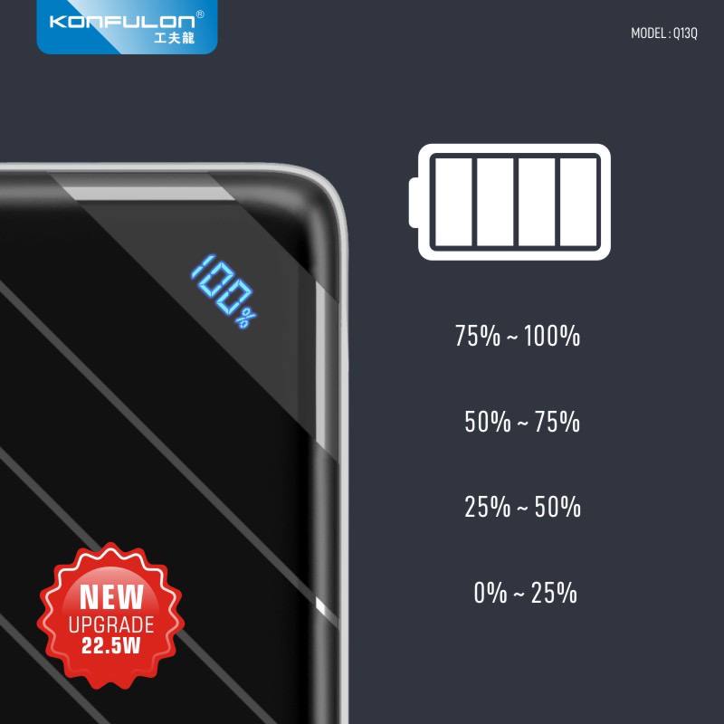 Konfulon Power Bank 20000mAh Model Q13Q