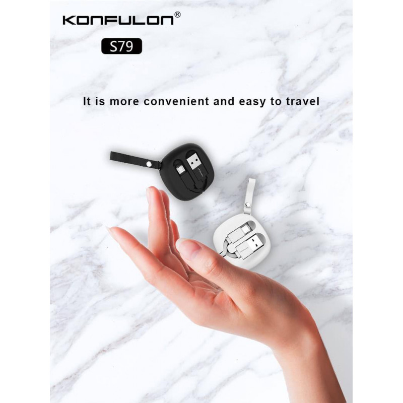 Konfulon Cable Charger Model S79 Micro ​ S80 iPhone S81 Type-C