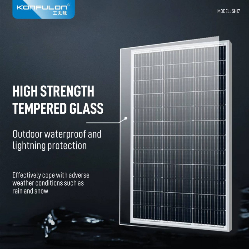Konfulon Monocrystalline Silicon Solar Panel 200W Model SH17