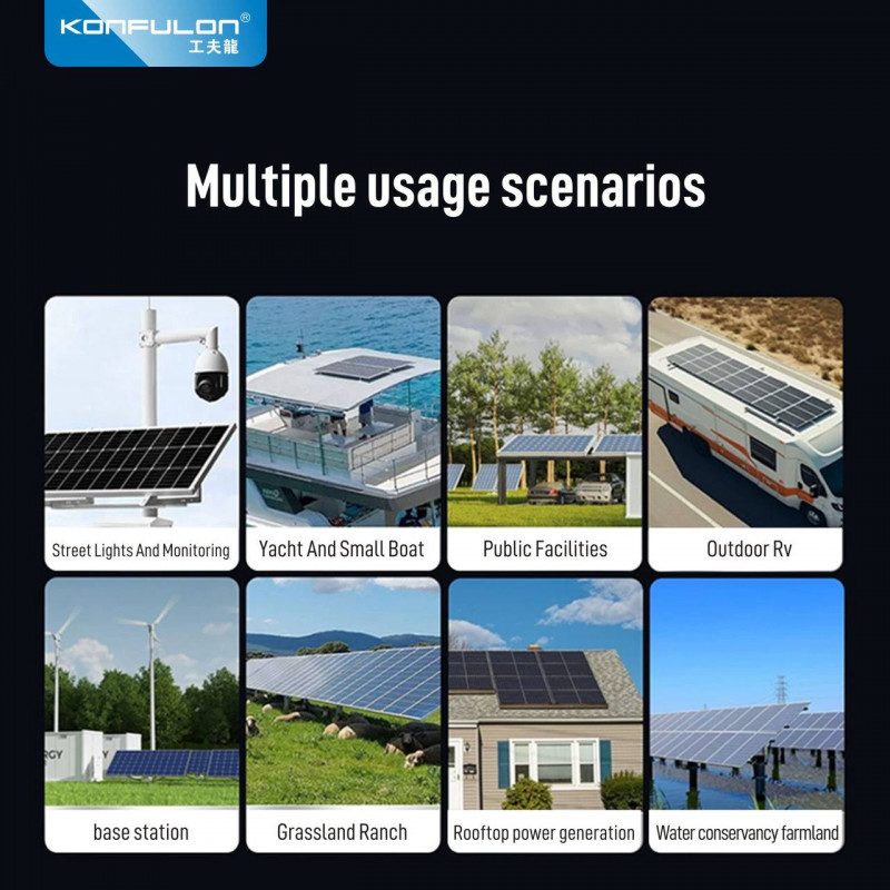 Konfulon Monocrystalline Silicon Solar Panel 200W Model SH17