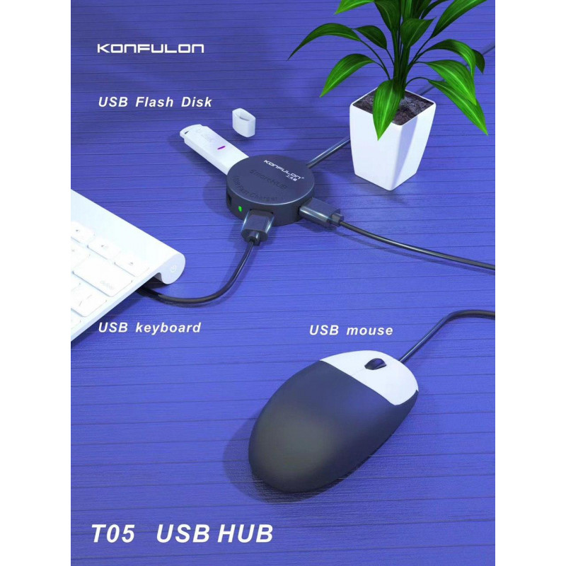 Konfulon Smart USB Charger Model T05 USB Hub