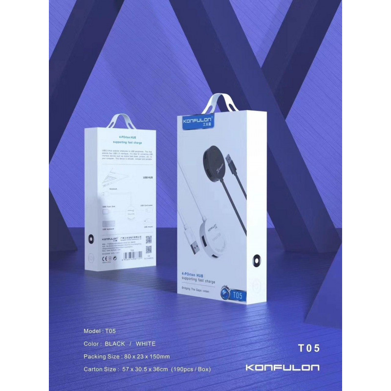 Konfulon Smart USB Charger Model T05 USB Hub