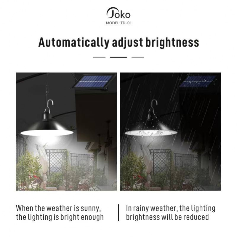 JOKO Smart LED Solar Chandelier 18 Hours Of Lighting On a full Charge TD-01