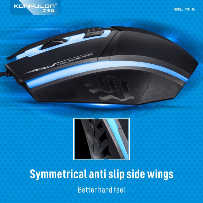 Konfulon USB Wired Gaming  Mouse Model: WM08