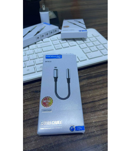 Konfulon Type-C or Lightning to Audio cable 3.5mm Model: Z23 Type-C Z24 Lightning Konfulon Type-C or Lightning to Audio cable 3.5mm Model: Z23 Type-C Z24 Lightning
