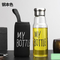 Le Gift glass fashion creative single-layer water glass high borosilicate glass with cup sleeve drinking cup