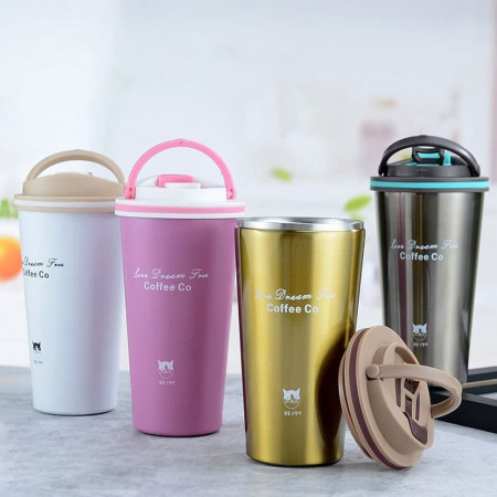 Fashion insulated coffee cup office couple creative car 304 stainless steel