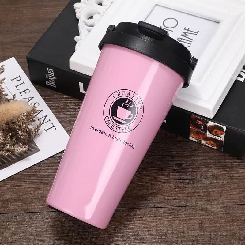 High-value thermal insulation coffee cup stainless steel portable men and women take-away cups