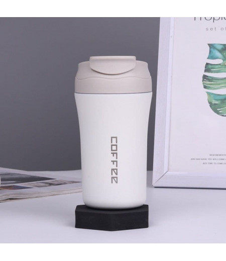 304 stainless steel coffee cup men's portable take-away thermal insulation high-value