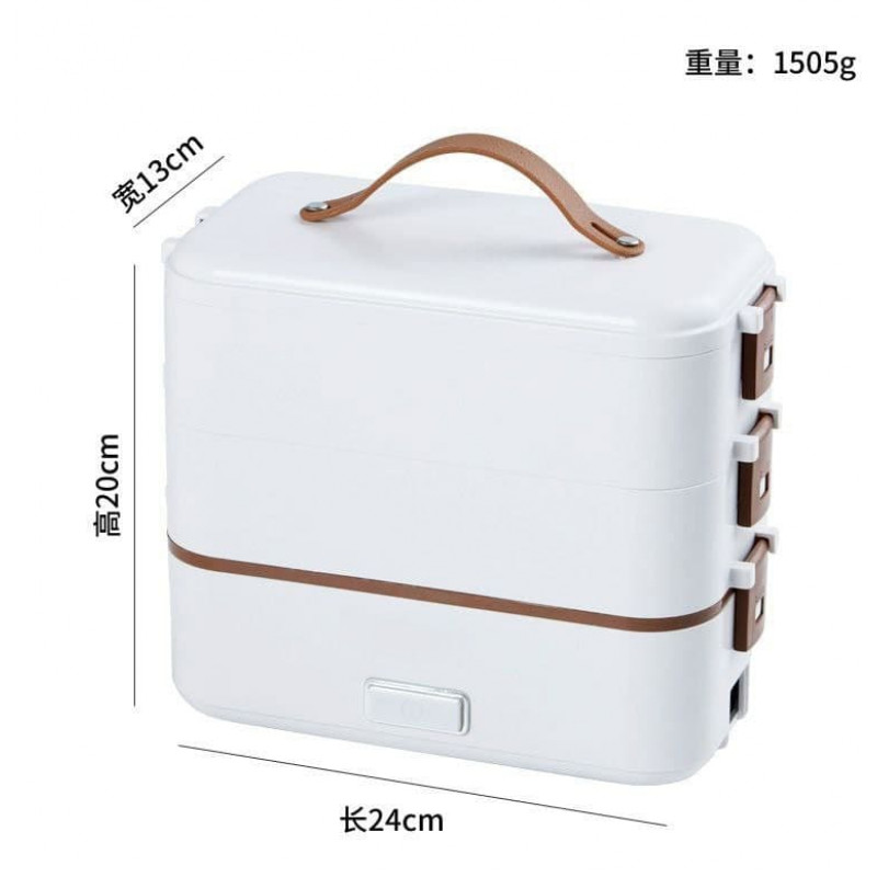 Electric lunch box can be plugged into self-heating stainless steel heating insulation cooking lunch box office workers can carry rice artifact