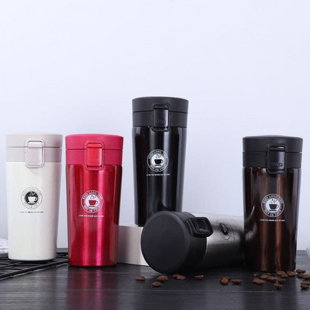 Japanese-style vacuum cup creative office cup men and women portable student straight body water cup stainless steel car coffee cup