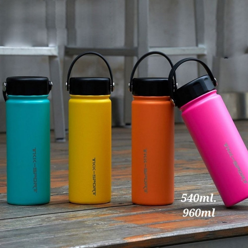 540ml Insulated Water Cup Thermos Water Bottle Large Capacity Outdoor  Portable Stainless Steel Vacuum Cup Fashion Bottles