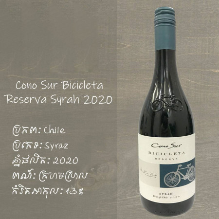 Red Wine Cano Sur Bicicleta Reserva Syrah 2020