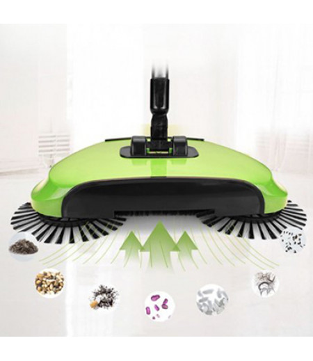 Spinning Cordless Lazy 3 in 1 Manual Floor Clean Machine Hand Push Sweeper Automatic Floor Magic Broom