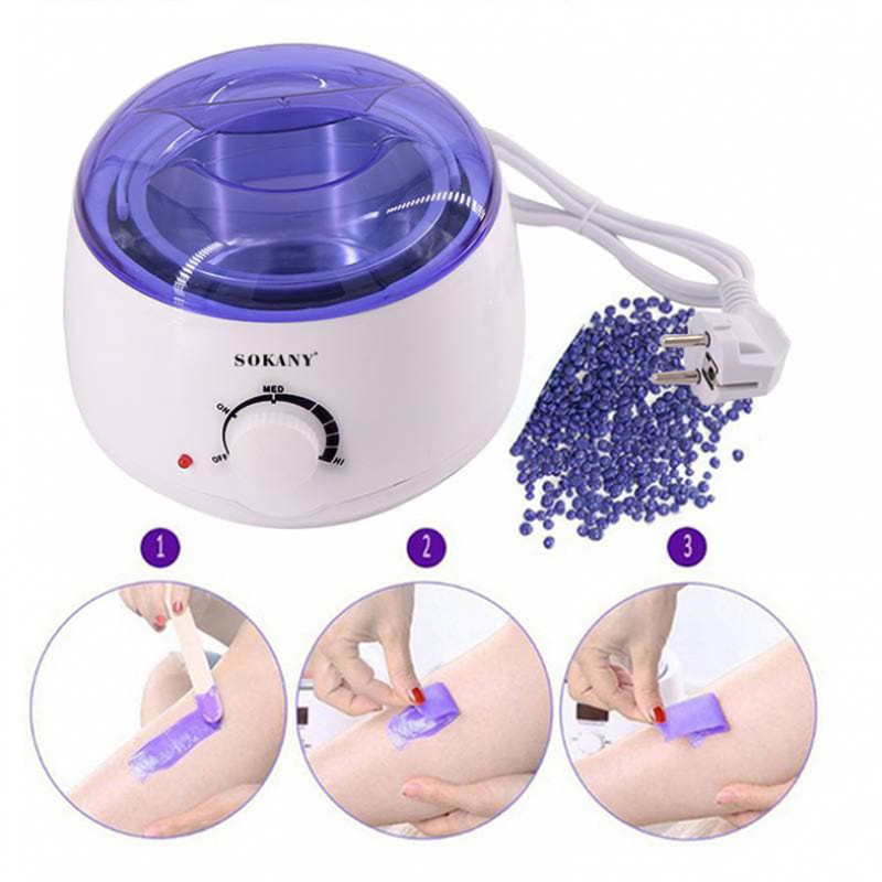 Electric Wax Warmer With Beans Applicator Sticks And Before After Spray Waxing Kit Heater Machine Depilatory Hard Wax Kits
