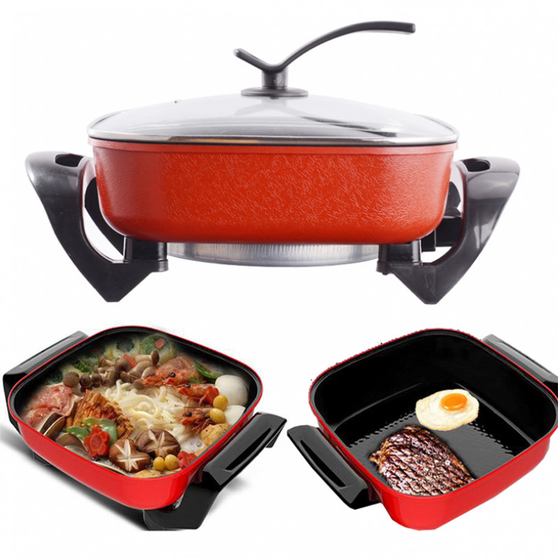 Non Stick Coating Plates Electric Grill Hot Pot