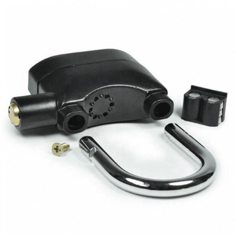 Waterproof Siren Alarm Padlock Alarm Lock for Motorcycle Bike Bicycle Perfect Security with 110dB Alarm Pad locks