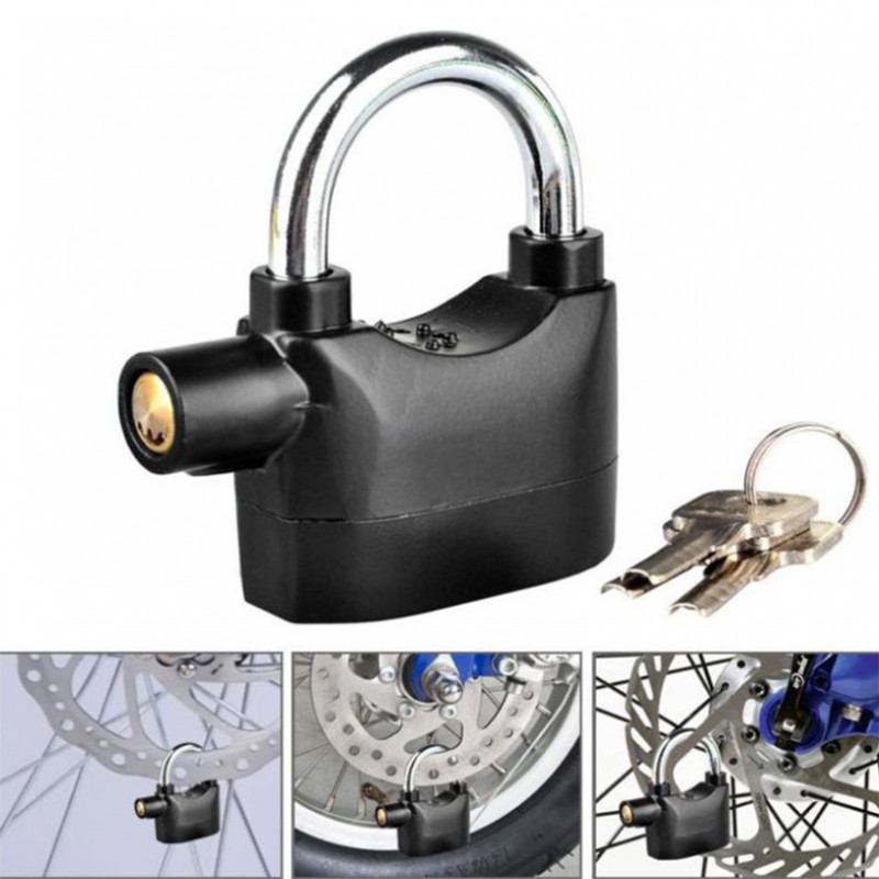 Alarm Heavy Duty Loud Padlock Siren Bicycle Shed Motion Sensor Security 110 Lock 