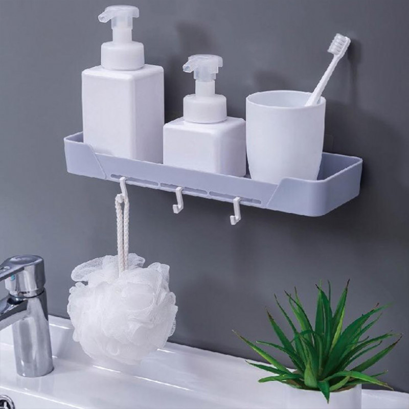Wall bathroom shelves Strongly Kitchen A bathroom plastic shampoo holder Racks