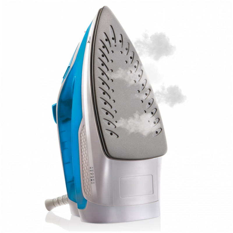 Home appliance plastic electric steam iron with ceramic plate