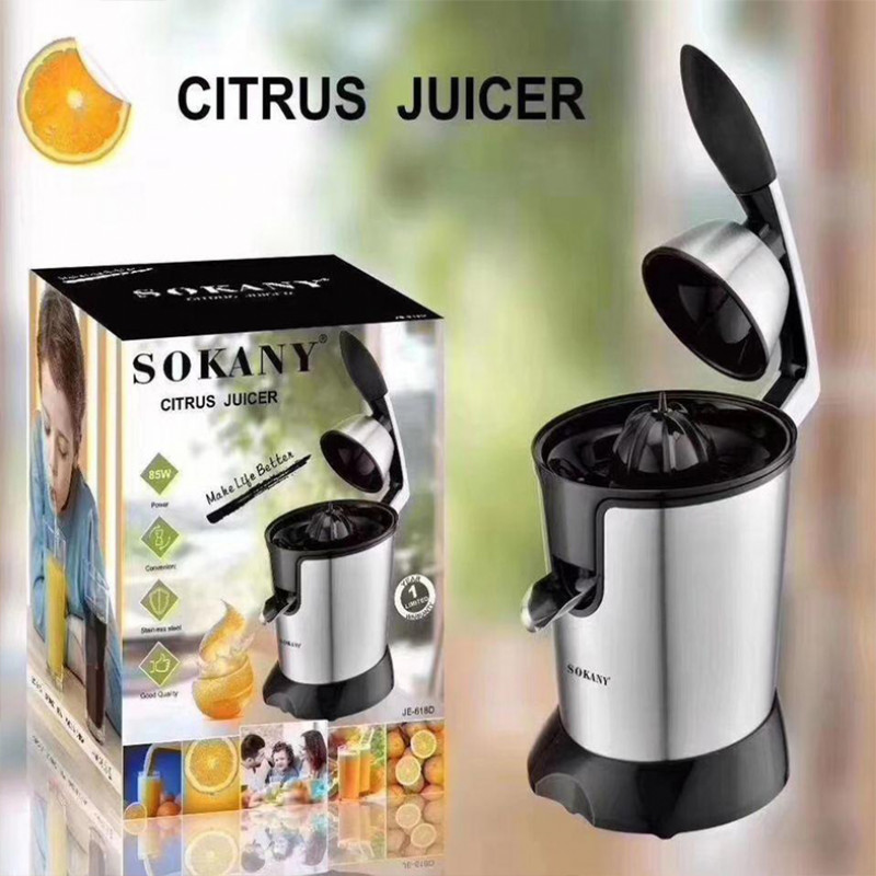 Stainless steel housing & spout Orange anti-drop function Electric Citrus Juicer