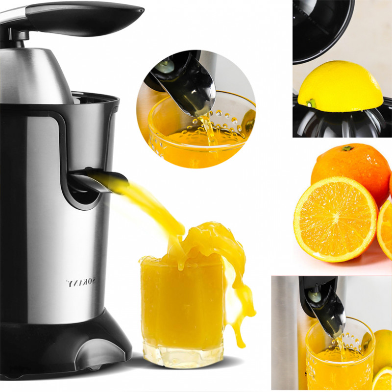 Stainless steel housing & spout Orange anti-drop function Electric Citrus Juicer