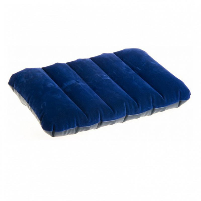 Multi-function camping travel inflatable pillow with blue color