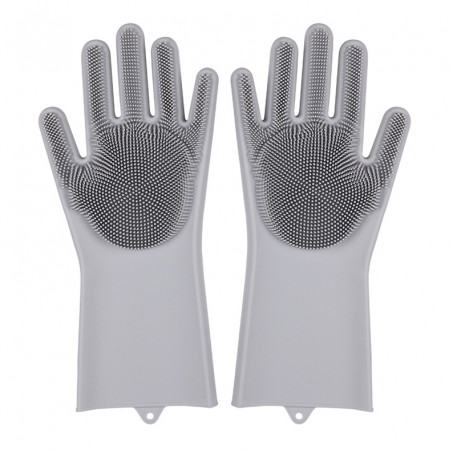 Magic Silicone Gloves Cleaning Dishwashing Scrubber Dish Washing Sponge Rubber Silicone Gloves For Kitchen