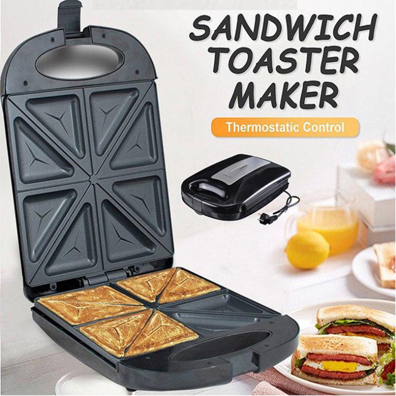 Sandwich Maker 4 Slice Stainless Steel Multi Electric Sandwich Maker