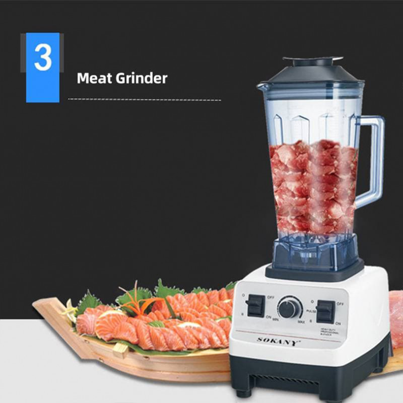 Smoothie Ice Crushing Machine Blender Dry Meet Grinder Blender Juicer Food Processor Mincer 