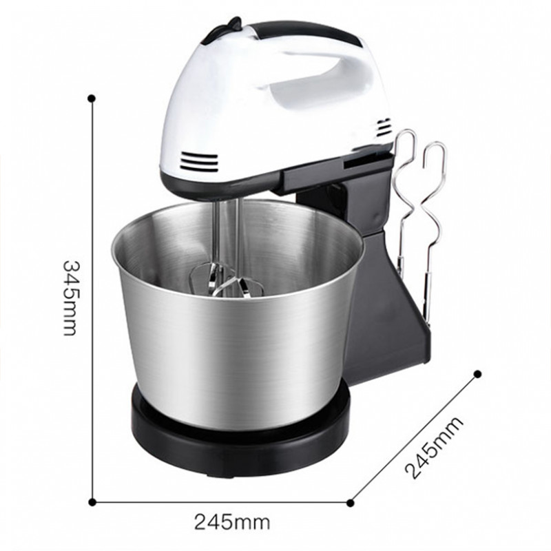 kitchen appliances 2L stand hand electric bakery machine processor food mixer with stainless steel bowl