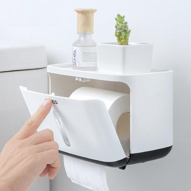 ECOCO Napkin Holder Household Living Room Dining Room Creative Lovely  Simple Multi function Remote Control Storage Tissue Box