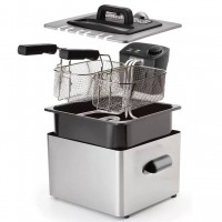 Lina store Deep Fryer 5L French Frying Machine Oven Hot Pot Fried Chicken Grill Adjustable Thermostat Kitchen Cookware