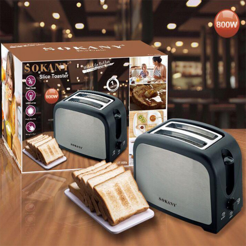 Stainless steel Automatic Fast Heating 2 slice Mini grilled bun
