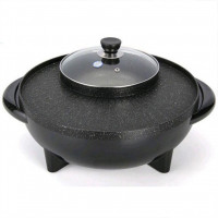 36ch Multi-functional indoor electric bbq grill with hot pot table