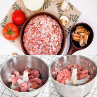 3L Electric Meat Chopper Vegetable Grinder Mincer Food Processor Cutter Slicer Stainless