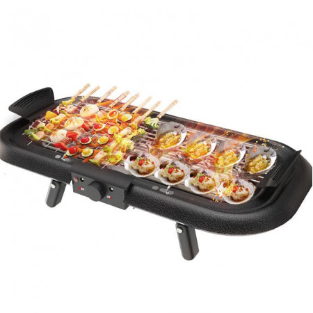smokeless stainless steel electric bbq grill with detachable bracket