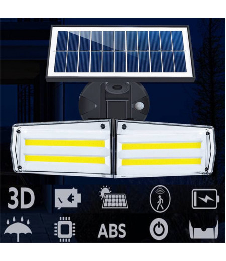 Solar Lights Outdoor Spotlights 360 Rotatable IP65 Waterproof for Porch Garden Patio Yard Garage Solar Security Lights
